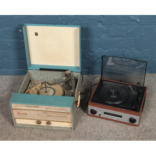 249 - An Ear portable record player along with one other record player.