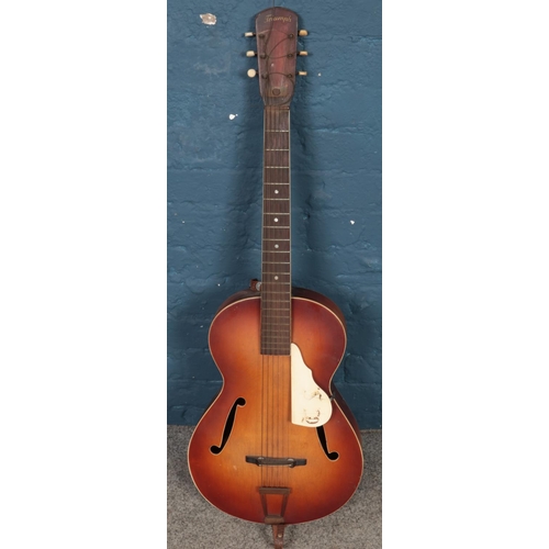 257 - A vintage Triumph acoustic guitar.