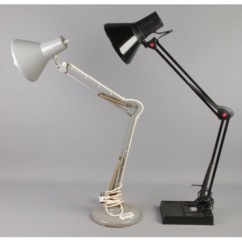 259 - Two anglepoise desk lamps. Includes grey Thousand & One Ltd example, etc.