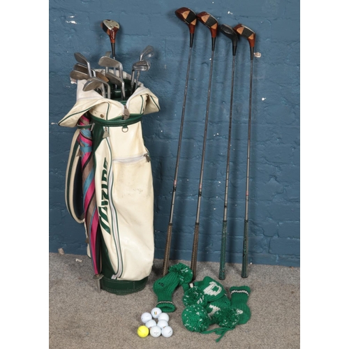 270 - A quantity of left handed golf clubs. Including Christy O'Connor examples, etc.