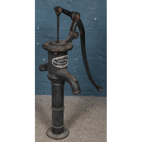 282 - An Appleby & Co cast iron water pump. (100cm)