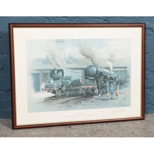 328 - A Chris Woods signed and framed print entitled Once Upon A Time. Approx. dimensions including frame ... 