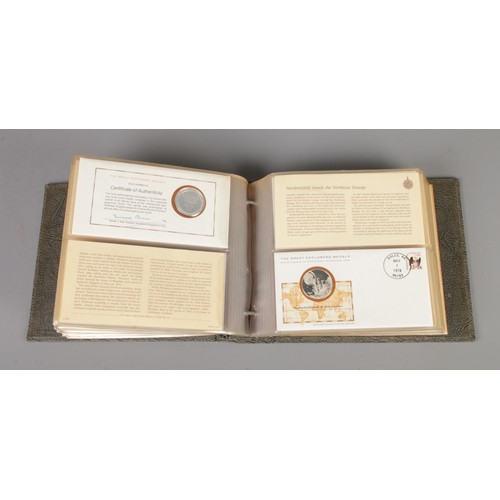 3 - An album of The Great Explorers silver Medals - An Official Issue of The International Geographical ... 