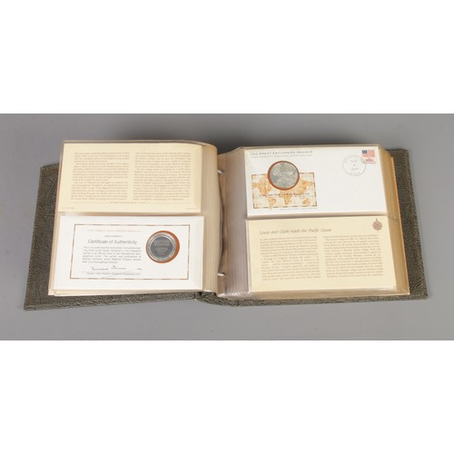 3 - An album of The Great Explorers silver Medals - An Official Issue of The International Geographical ... 