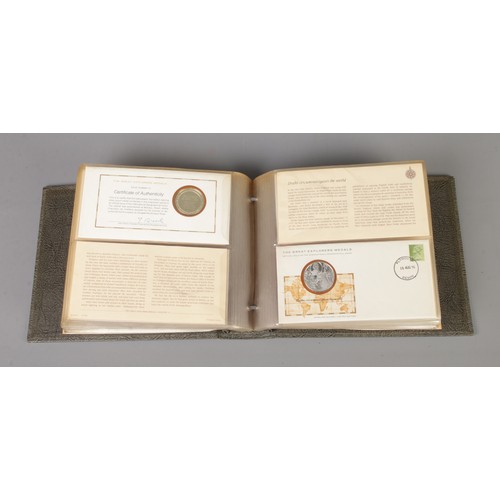 1 - An album of The Great Explorers silver Medals - An Official Issue of The International Geographical ... 