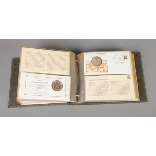 1 - An album of The Great Explorers silver Medals - An Official Issue of The International Geographical ... 