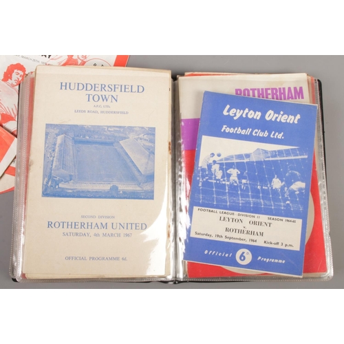 1 - A good collection of Rotherham United football programmes. Mainly 1960s examples, including League, ... 