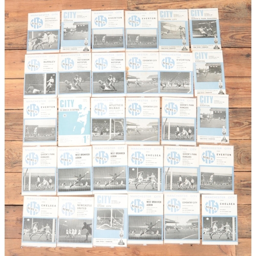 60 - A collection of 1960s Manchester City Football programmes. Includes League, League Cup, European Cup... 