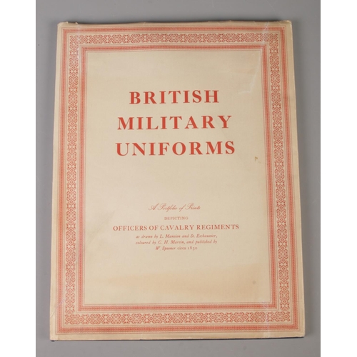 66 - British Military Uniforms, A Portfolio of Prints depicting Officers of Cavalry Regiments. Published ... 