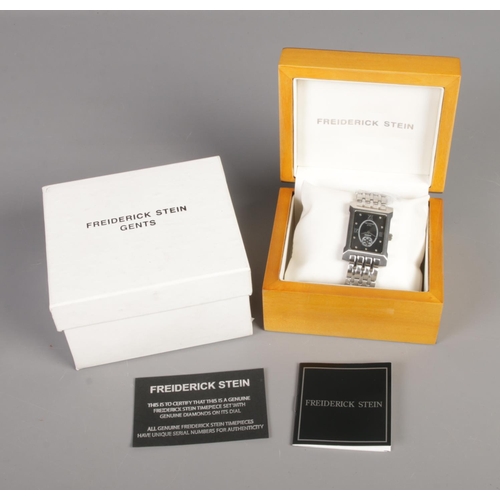 369 - A Freiderick Stein Excellence quartz wristwatch with original box and certificate of authenticity.