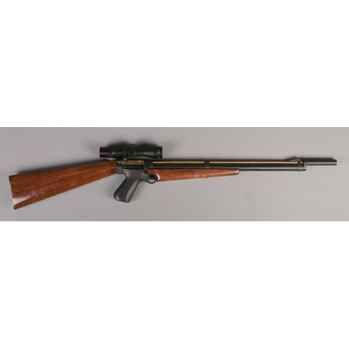 416 - A Harper Classic Wolf .22cal air rifle with electronic trigger mechanism. Fitted with Simmons Model ... 