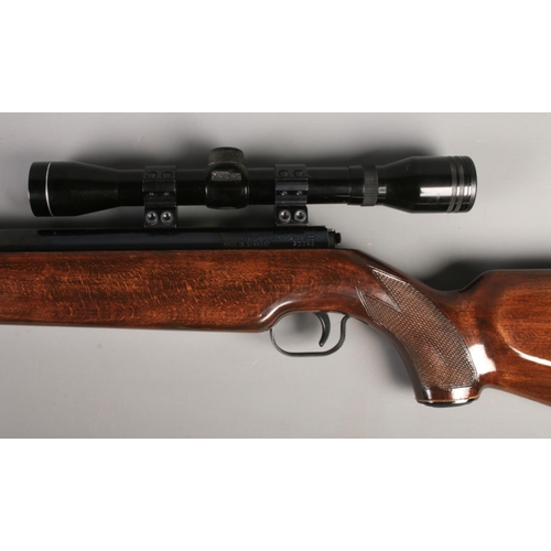 417 - A Feinwerkbau Sport 127 .22cal break barrel air rifle. Fitted with Tasco Pronghorn scope. CAN NOT PO... 