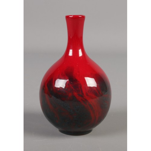 420 - A small Royal Doulton Flambe vase, shape 1606. Height 11.5cm.