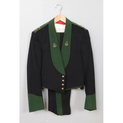 305 - A Colonel's mess dress jacket, waist coat and trousers. The jacket having Royal Army Dental Corps ba... 