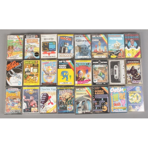 106 - Twenty four 48k Spectrum games. Includes Kong, Hunchback II, Knucklebusters, etc.