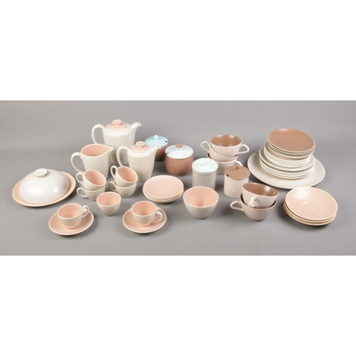 317 - Various Poole tea sets of different colours