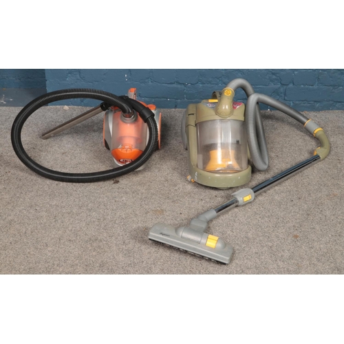 336 - Two vacuum cleaners, including Dyson DC02 example.