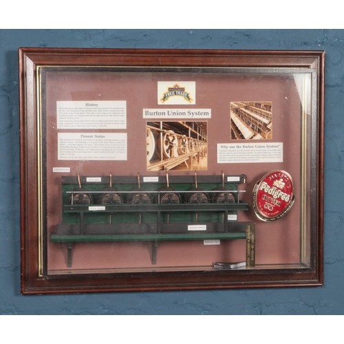 360 - A Marston's Free Trade advertisement/display cased model depicting the Burton Union System. Approx. ... 