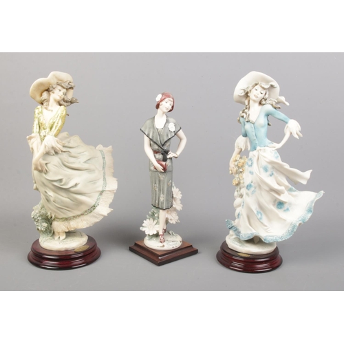 62 - Three Florence Guiseppe Armani resin figures, comprising of 'Scarlett', 'Lady Jane' and 'Daisy'. Tal... 