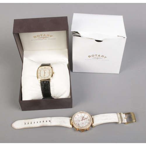 448 - A boxed Rotary wristwatch along with Michael Kors MK-2281 ladies wristwatch.