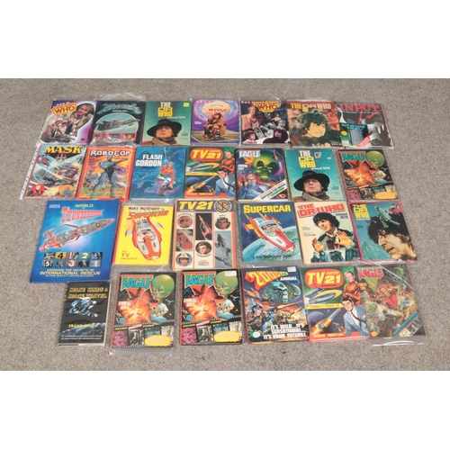 503 - Large collection of Sci-fi themed annuals including Dr Who