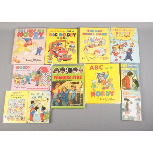 506 - A quantity of Enid Blyton books. Including Noddy examples, etc.