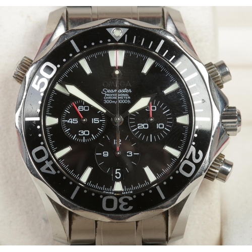 100 - A gents stainless steel Omega Seamaster Professional Chronograph automatic wristwatch. With box. Ser... 