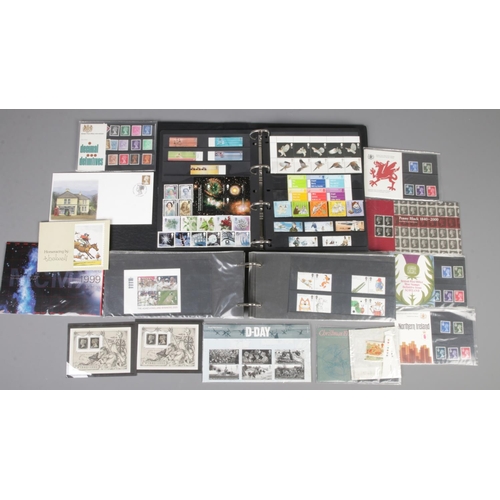 304 - A quantity of British mint stamps and first day covers. Includes Harry Potter, Commemorative, etc.