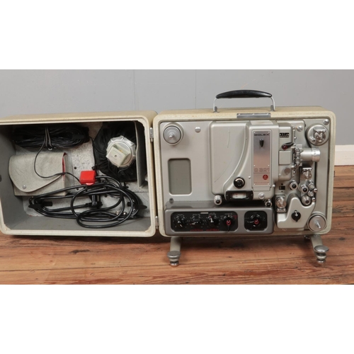 372 - A Bolex S321 sound projector along with an assortment of accessories including projector screen, bul... 