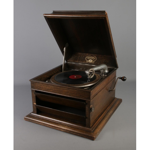 408 - A Columbia Grafonola hornless gramophone by Magic Notes.