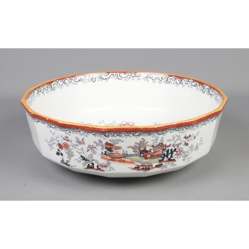 272 - Masons Ironstone bowl of oriental style, 41cm diameter.