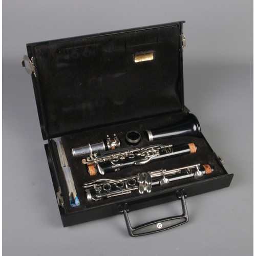 280 - A cased Woodwind Company and Crampon & Cie of Paris Clarinet, with reed and 'Cork Grease'