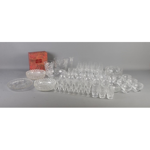 331 - Extensive collection of cut glass to include 