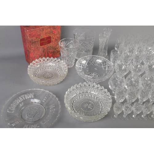 331 - Extensive collection of cut glass to include 