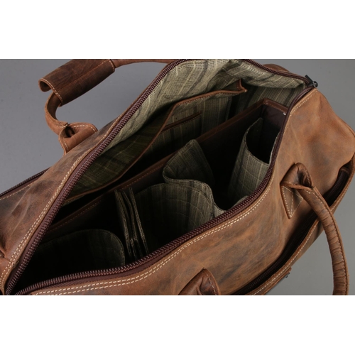 424 - Gillis London Trafalgar camera bag brown leather