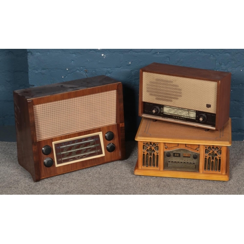 541 - Three vintage radios including Ferranti and Kalundborg examples.