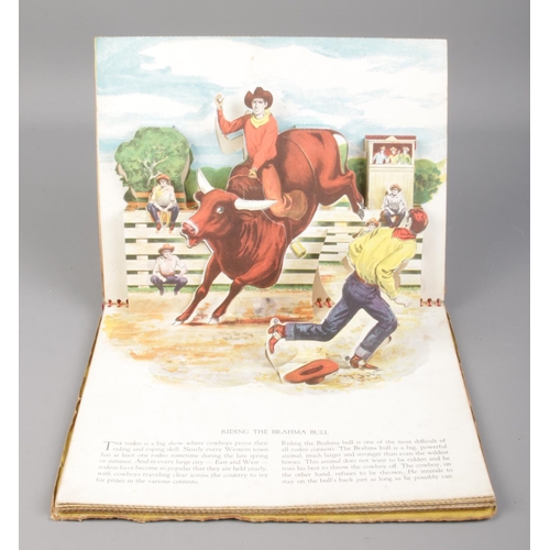 561 - Cowboys; in pop-up action pictures, by E. Joseph Dreany, 1951.