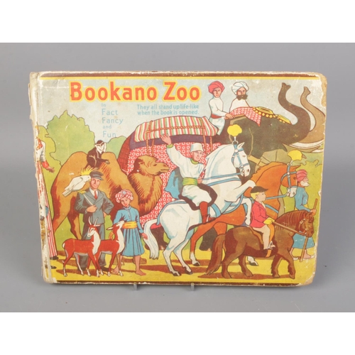 563 - A Bookano Zoo No.1 child's pop up book 1940's.