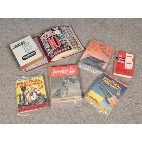 571 - A collection of automobile and mechanics related magazines and annuals including Practical Mechanics... 