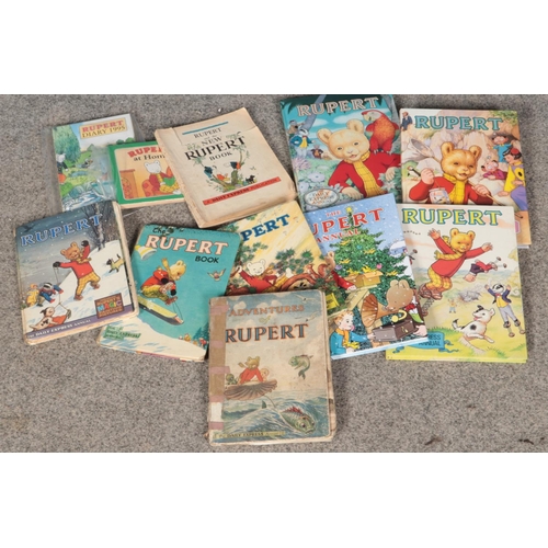 588 - A collection of Rupert books and annuals including several Daily Express annuals, The Adventures of ... 