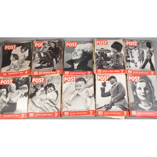 614 - A large quantity of mostly 1930s & 40s Picture Post magazine. Approximately 100.