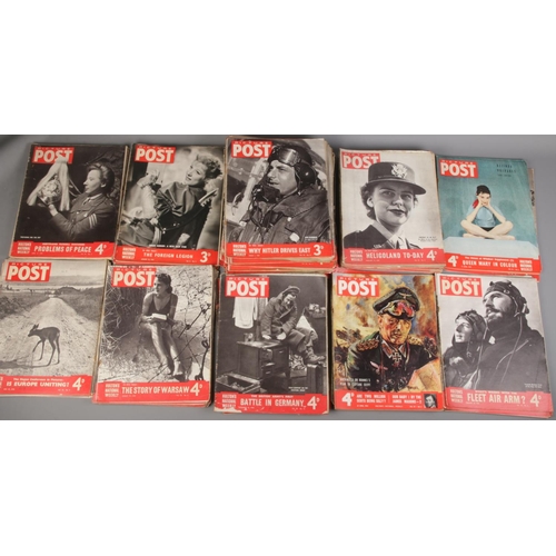 618 - A large quantity of mostly 1940s Picture Post magazine. Includes WWII cover examples, etc. Approxima... 