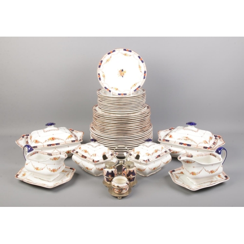 121 - A Coronaware Alexandra dinner set (approximately fifty pieces), comprising of dinner, salad and tea ... 