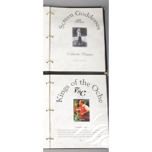 167 - A limited edition Futera Platinum 'Screen Goddesses' album along with a limited edition Frame-A-Card... 