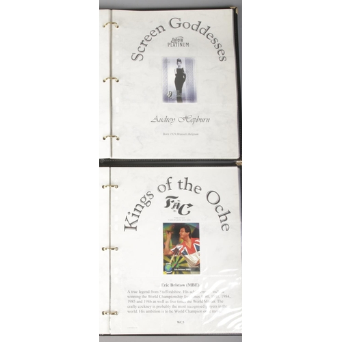 167 - A limited edition Futera Platinum 'Screen Goddesses' album along with a limited edition Frame-A-Card... 