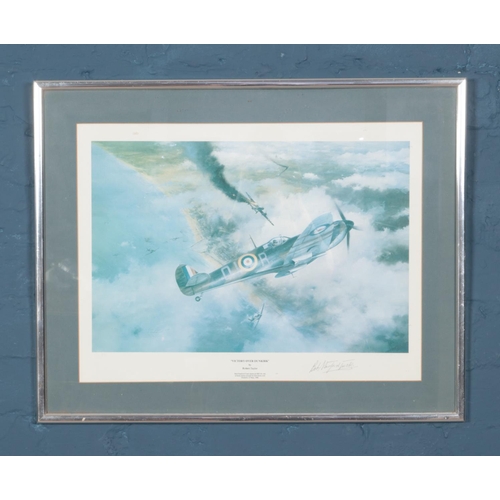 294 - Robert Taylor, Victory Over Dunkirk aviation print signed by pilot Bob Stanford-Tuck to lower right.... 