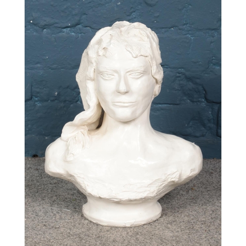 342 - A plaster bust. Approx. height 40cm.