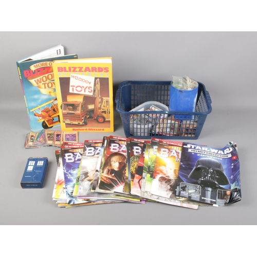 59 - A quantity of film and tv collectables including Yu-Gi-Oh! cards, Doctor Who Battles in Time Magazin... 