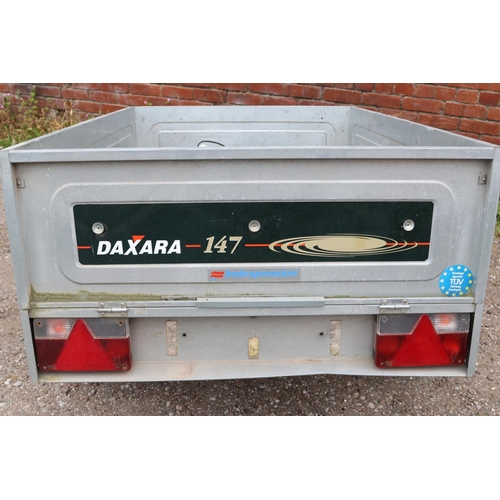 430 - Daxara 147 car trailer, 600kg load capacity, manufactured by Erde Trailers