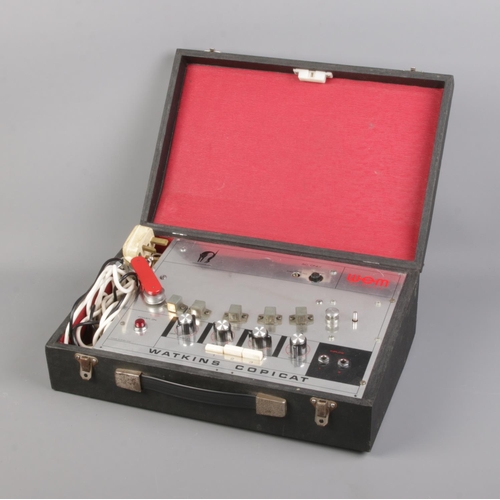 94 - Watkins Electric Music (WEM) Watkins Copicat solid-state tape echo unit in travel case.